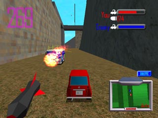 AttacCarのゲーム画面「アクションレーシング 」