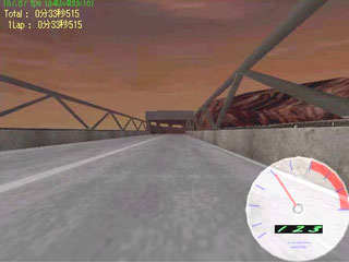 カムリドライブのゲーム画面「運転画面」