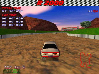 R2000のゲーム画面「レース画面」