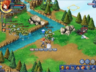 Angelic Crest(エンジェリック クレスト)のゲーム画面「戦闘はシミュレーションRPGのようだ」