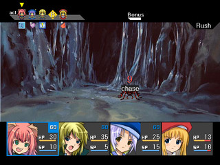 Princess Dreamerのゲーム画面「「Rush」で一掃。弱点ヒット直後の攻撃は強力」