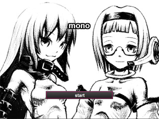monoのゲーム画面「ゲームタイトル画面　」