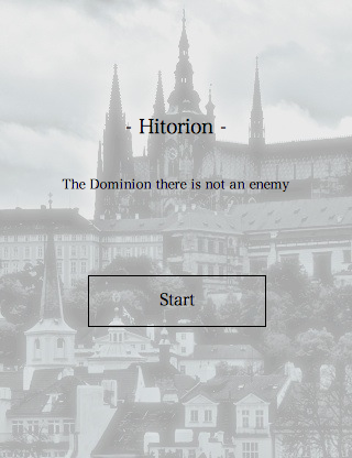 Hitorionのゲーム画面「タイトル画面」