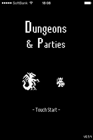 Dungeons & Partiesのゲーム画面「タイトル画面」