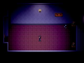 Re;memberのゲーム画面「薄暗く不気味な屋敷。」
