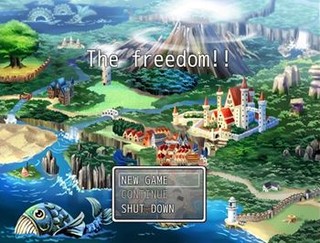 The freedom!!のゲーム画面「オープニング画面」