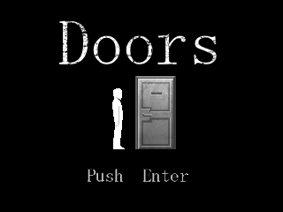 Doorsのゲーム画面「ただのタイトル画面。」