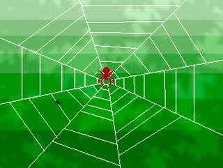 蜘蛛となめくじと狸のゲーム画面「手長の蜘蛛」