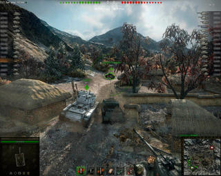 World of Tanksのゲーム画面「」