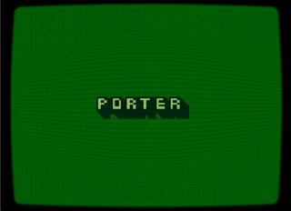 PORTERのゲーム画面「タイトル画面」