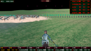 Art of War ～Europe～のゲーム画面「合戦」
