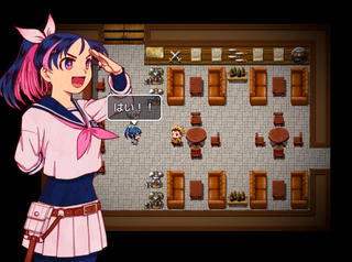 勇者のクズMVのゲーム画面「勇者見習いの女子高生に依頼され」