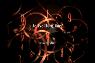 Active Turn Duel(仮) 体験版のゲーム画面「タイトル画面」