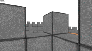 ミノタウロスの迷宮のゲーム画面「家の上。表示が重すぎて制限をつけています。」