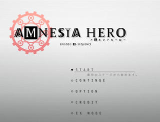 アムネジアヒーローのゲーム画面「タイトル画面」