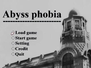 Abyss phobiaのゲーム画面「タイトル画面です。」