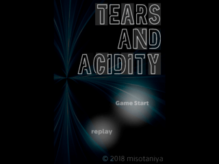 TEARS AND ACIDITYのゲーム画面「Top」