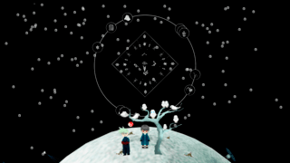 「Shiki」のゲーム画面「季節を移り変えた星は幻想的な姿に」