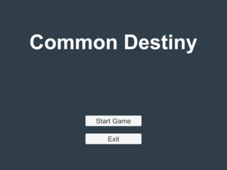 Common Destinyのゲーム画面「タイトル画面」