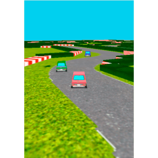 RCカーグランプリのゲーム画面「ゲーム画面２」