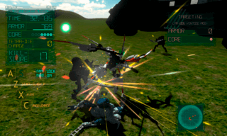 ARMHEAD セイントメシア無双のゲーム画面「エース機体セイントメシアを駆り量産機を一掃」