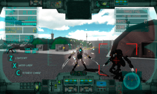 ARMHEAD セイントメシア無双のゲーム画面「簡易的なコクピット視点も実装」