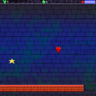 Frog Towerのゲーム画面「ステージをクリアして魔女を倒せ」