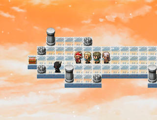 Inflation Labyrinthのゲーム画面「各ダンジョンによって攻略難易度が異なります」