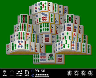 麻雀パズル9のゲーム画面「プレイ画面」