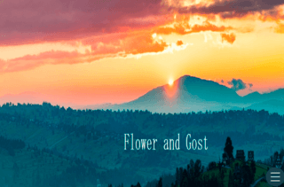Flower and Gostのゲーム画面「スタート画面です。」