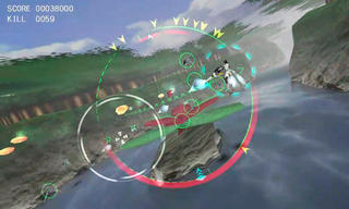 GLOBE GUNNER 2nd PLANETのゲーム画面「大小さまざまな敵が待ち受ける」