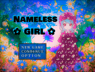 NAMELESS GIRLのゲーム画面「主人公のUNKNOWN。名前がない。」