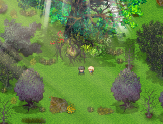聖剣の国のゲーム画面「森の中」