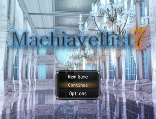 Machiavellist7のゲーム画面「ストーリー進行ごとに変わるタイトル画面」