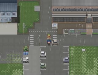 伝説の勇者V目覚めのゲーム画面「交通事故に遭う」