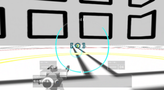 MechanizedWar TestProjectのゲーム画面「戦闘中の画面2」