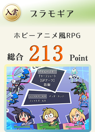 【入賞】プラモギア（ホビアニ風RPG）総合213Point