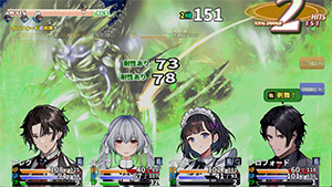 メタモルバトラー狂詩曲CVのゲーム画面