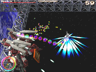 xSynergy Gateのゲーム画面「［アンカービット］と［ブースト］を使い振り回してやれ」