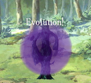 Anemoneのゲーム画面「戦闘中に敵が進化」