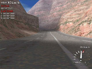 SR-2のゲーム画面「ドライバー視点」