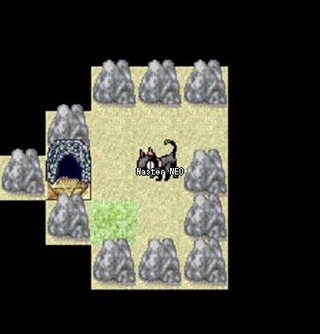 Phantasmal Island (PHI)のゲーム画面「洞窟を発見！」