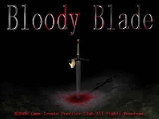 BloodyBladeのゲーム画面「タイトル画面」