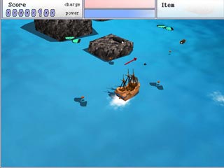 波風物語のゲーム画面「通常ステージの１シーン 」
