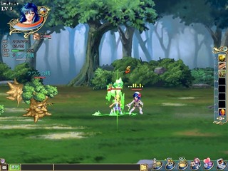 Wonderland ONLINEのゲーム画面「ターン制のコマンド入力式の戦闘」