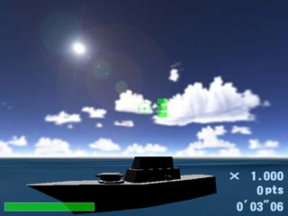 ネイビーミッションのゲーム画面「舞台は海の上」