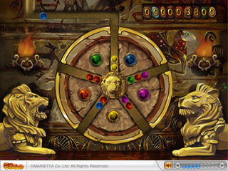 伝説の石盤のゲーム画面「プレイ」