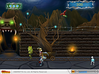 地獄勇士のゲーム画面「プレイ」