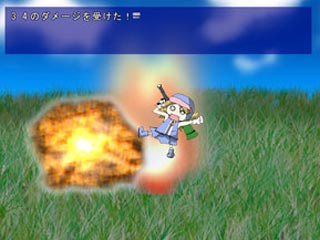 カラフルロケットのゲーム画面「戦闘シーン」