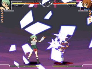 WonderfulWorldのゲーム画面「剣撃と魔法の飛び交う激しい戦闘」